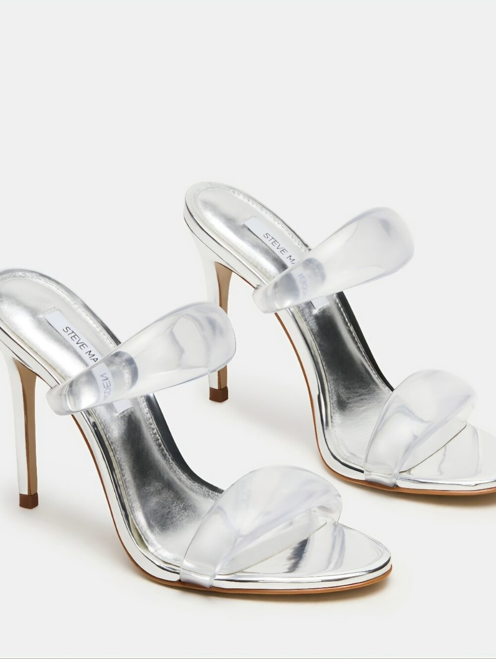 Steve Madden Saturan Jelly Clear Sandals